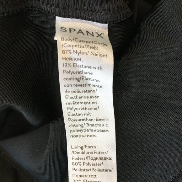 SPANX Sara Blakely Black Textured Pull On Shaping Slimming Leggings Pant - Picture 3 of 8